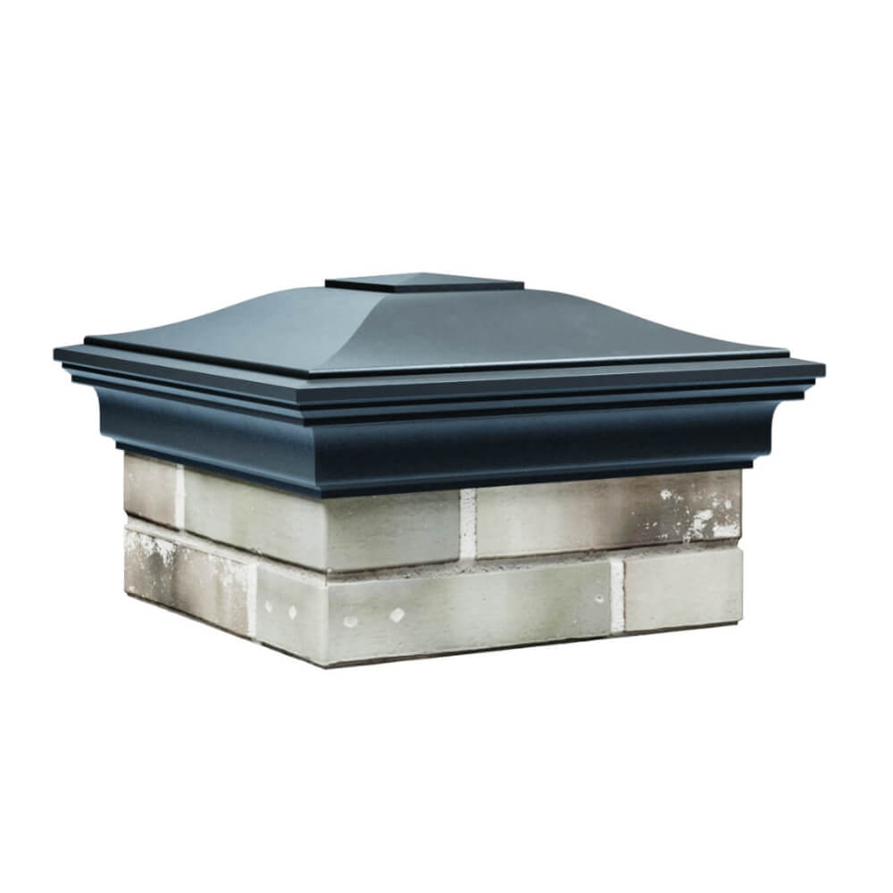 Колпак Zking Монблан Серый на столб 1.5х1.5 еврокирпича 0.7НФ (355х355мм) в Великом Новгороде фото