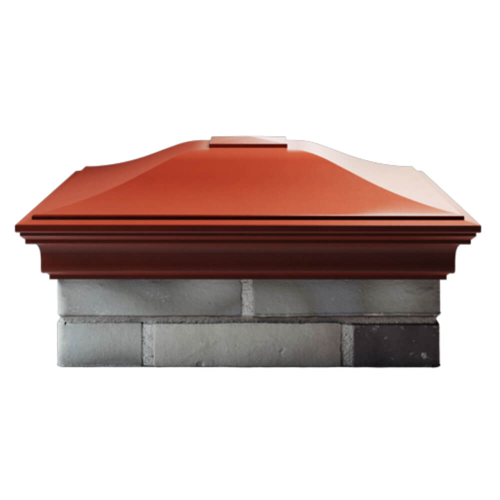 Колпак Zking Монблан Красный на столб 2х2 кирпича (515х515мм) в Великом Новгороде фото