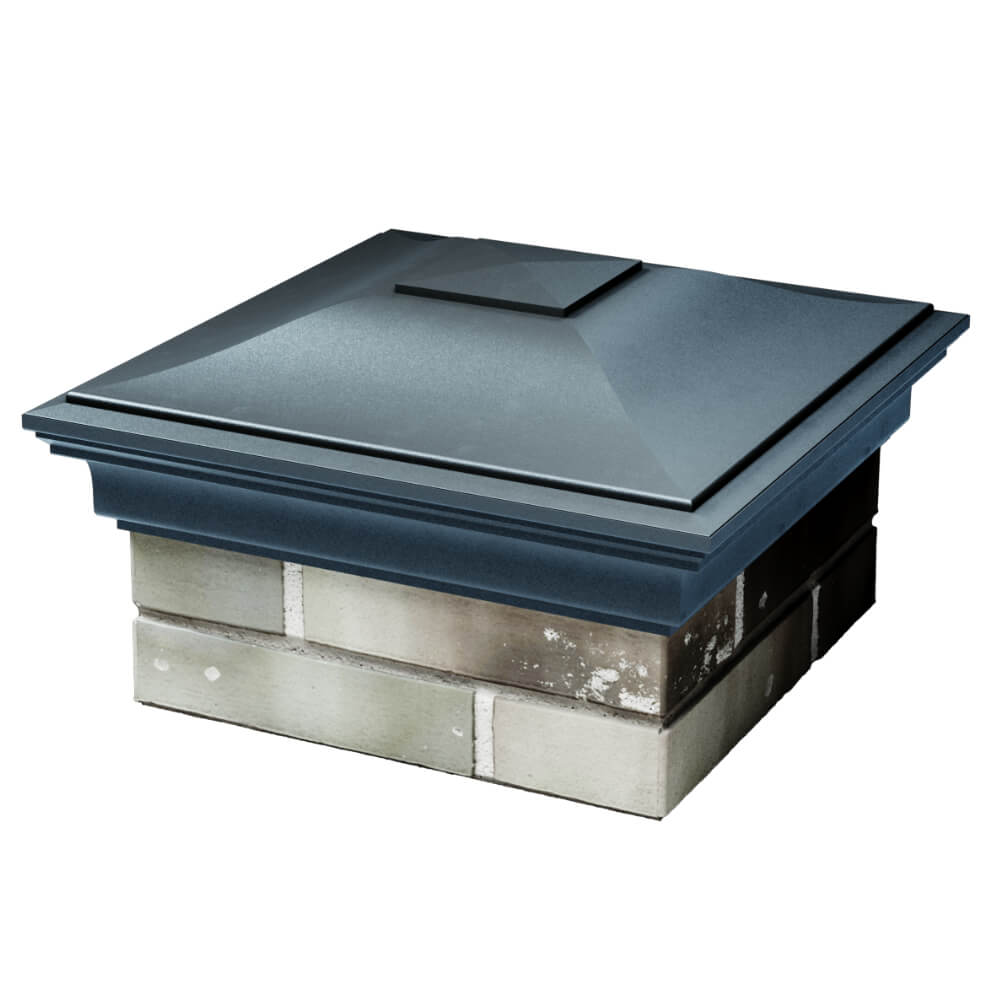 Колпак Zking Монблан Серый на столб 1.5х1.5 кирпича (385х385мм) в Великом Новгороде фото