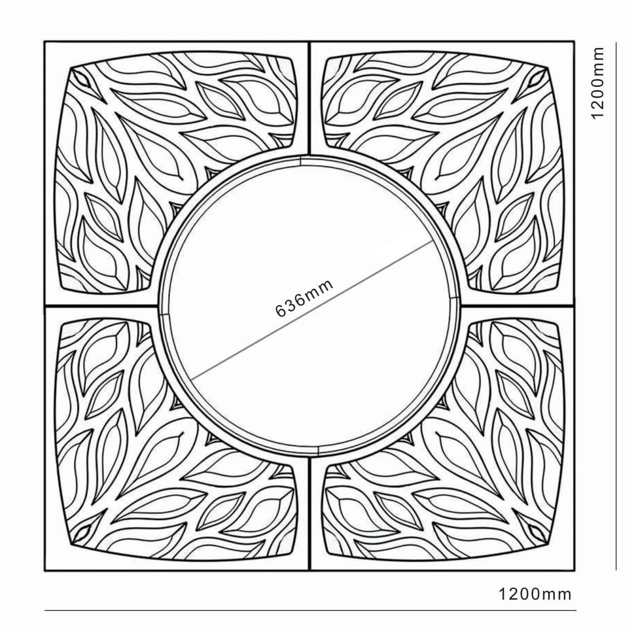 Приствольная решетка для дерева ZKING CRUST 1.2х1.2м Черная в Великом Новгороде фото