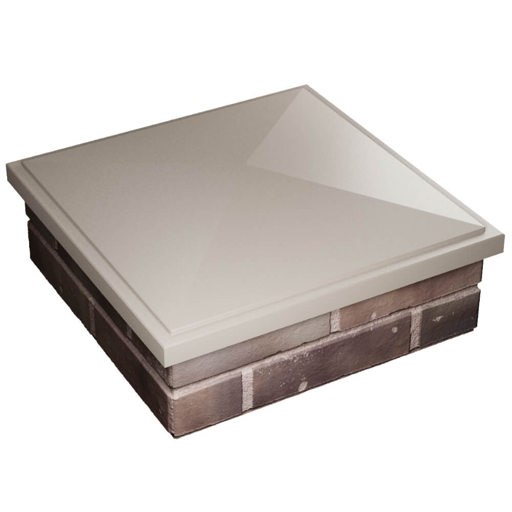 Колпак Zking БонаМоно Бежевый на столб 2х2 кирпича (515х515, 530х530мм) в Великом Новгороде фото