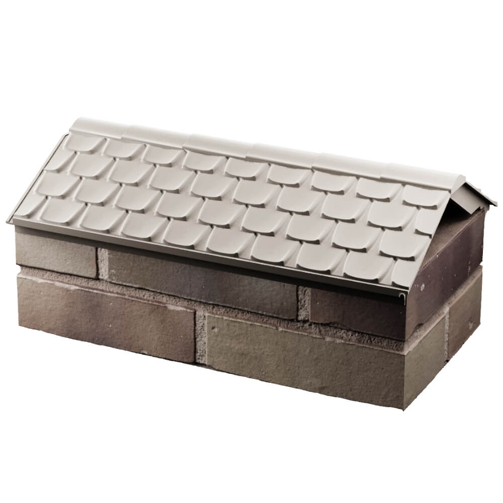 Парапет Zking Эльбрус Бежевый с посадкой на 1 кирпич (255мм) в Великом Новгороде фото