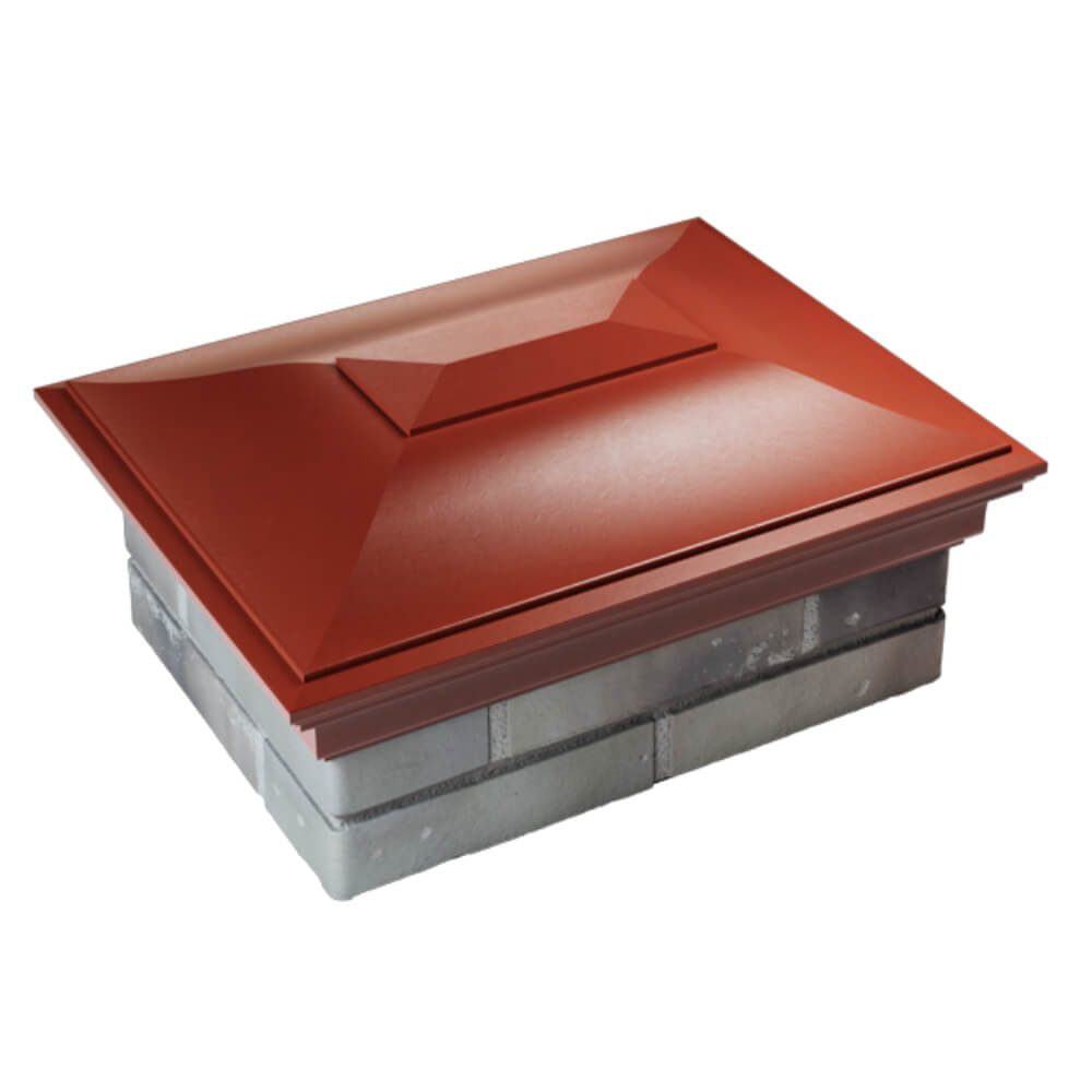 Колпак Zking Монблан Красный на столб 2х1.5 кирпича (515х385мм) Великий Новгород фото