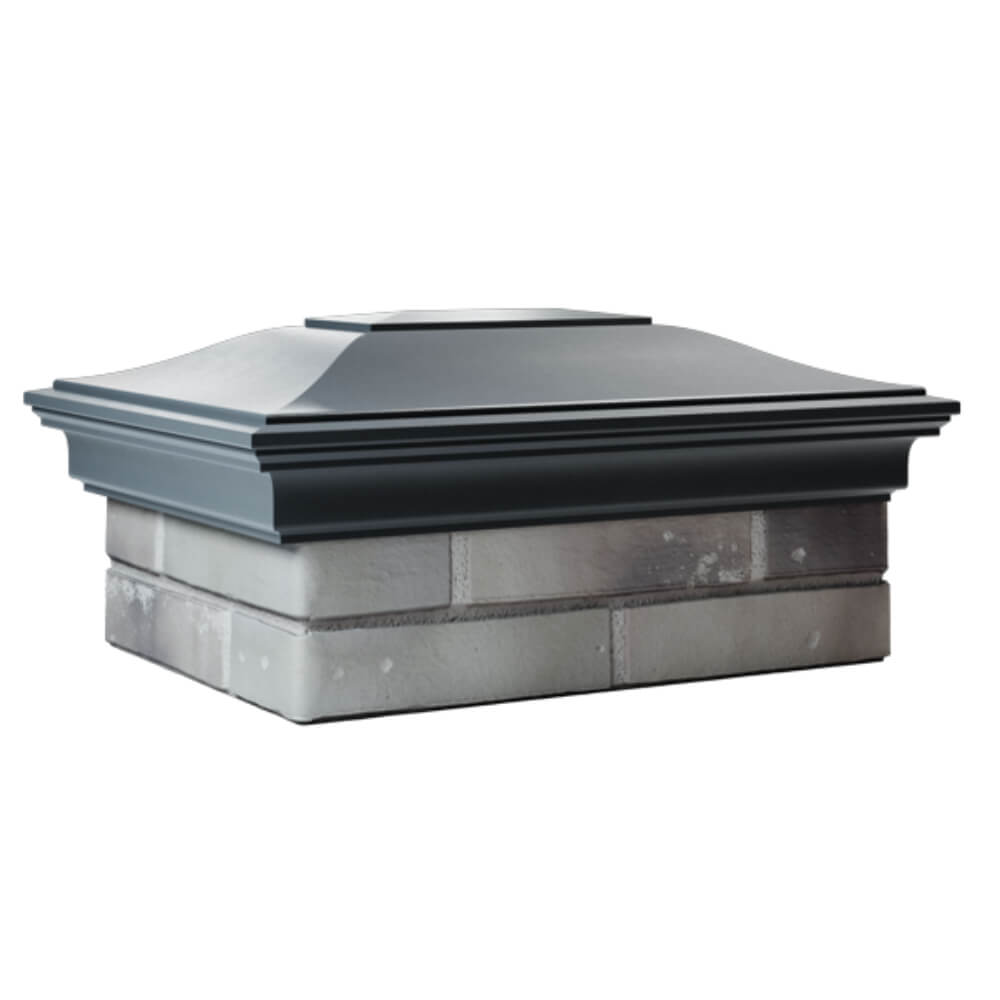 Колпак Zking Монблан Серый на столб 2х1.5 кирпича (515х385мм) в Великом Новгороде фото