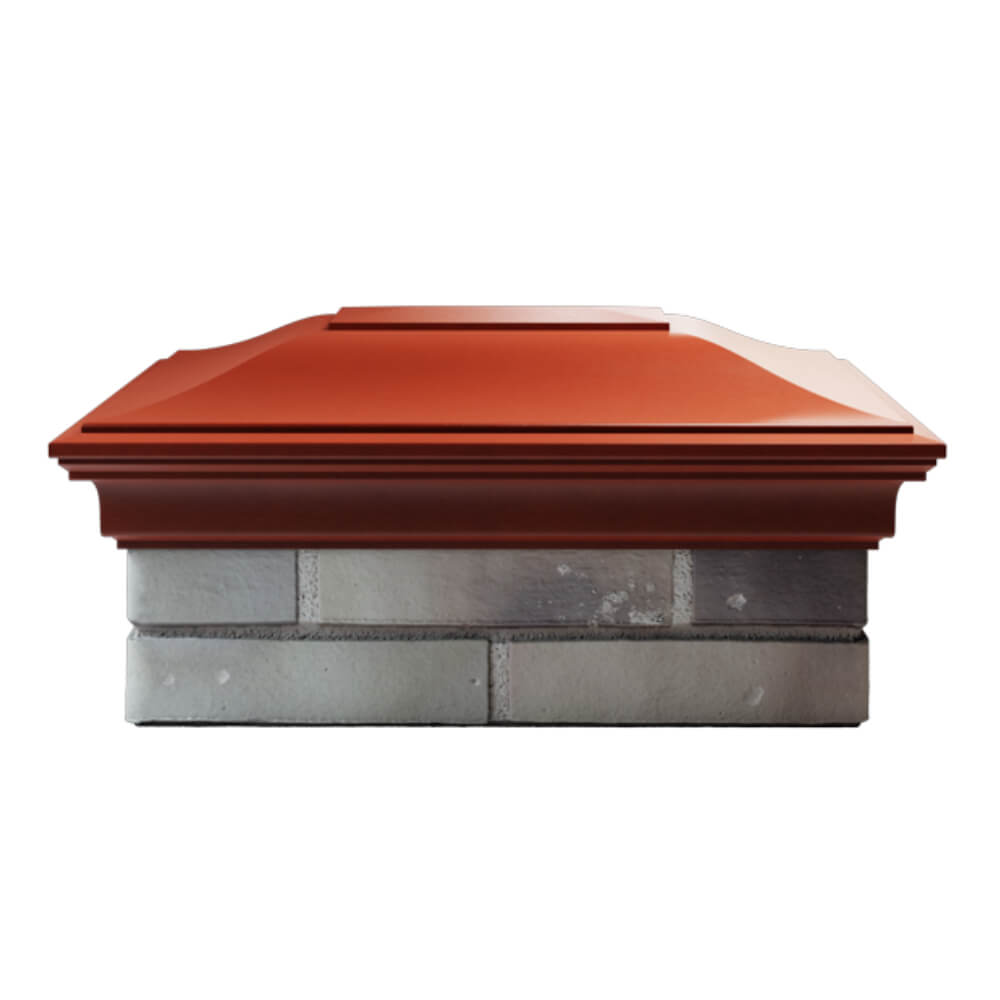 Колпак Zking Монблан Красный на столб 2х1.5 кирпича (515х385мм) в Великом Новгороде фото