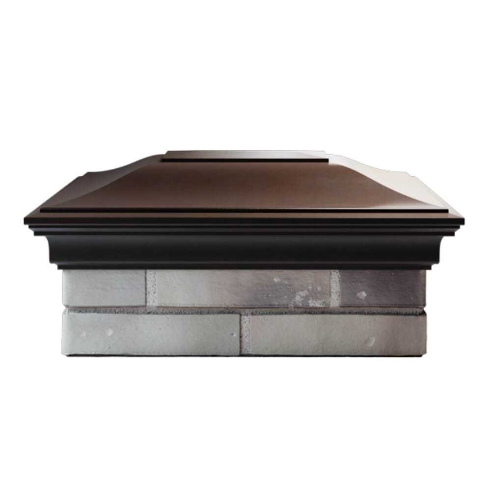 Колпак Zking Монблан Коричневый на столб 2х1.5 кирпича (515х385мм) в Великом Новгороде фото