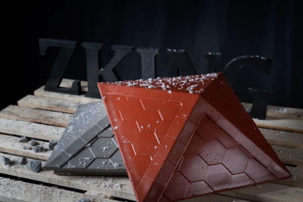 Колпак Zking Эверест Красный на столб 1.5х1.5 кирпича (390х390мм) в Великом Новгороде фото