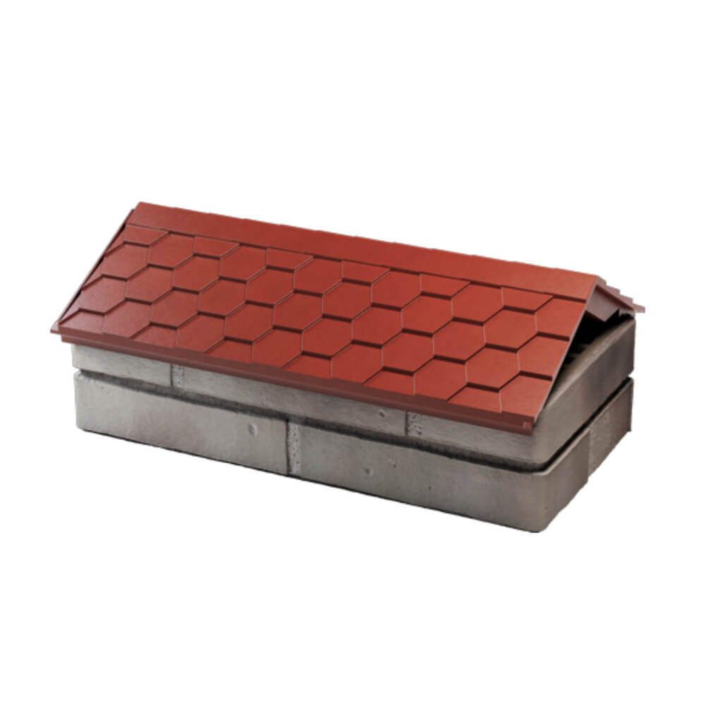 Парапет Zking Эверест Красный с посадкой на 1 кирпич (200/225/255мм) в Великом Новгороде фото