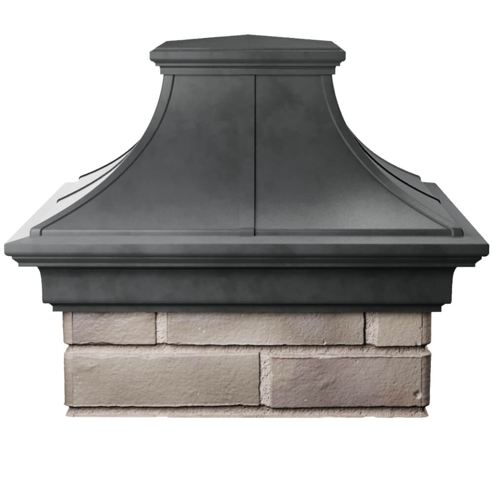 Колпак Zking Монблан Премиум Серый на столб 1.5х1.5 кирпича (385х385мм) Великий Новгород фото