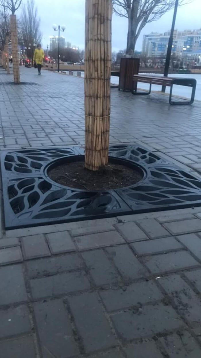 Приствольная решетка для дерева ZKING CRUST 1.2х1.2м Черная в Великом Новгороде фото