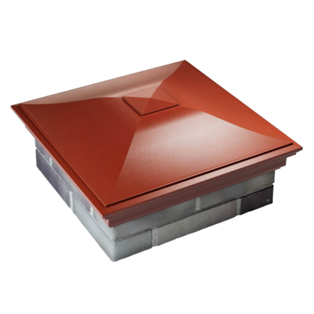 Колпак Zking Монблан Красный на столб 2х2 кирпича (515х515мм) Великий Новгород фото