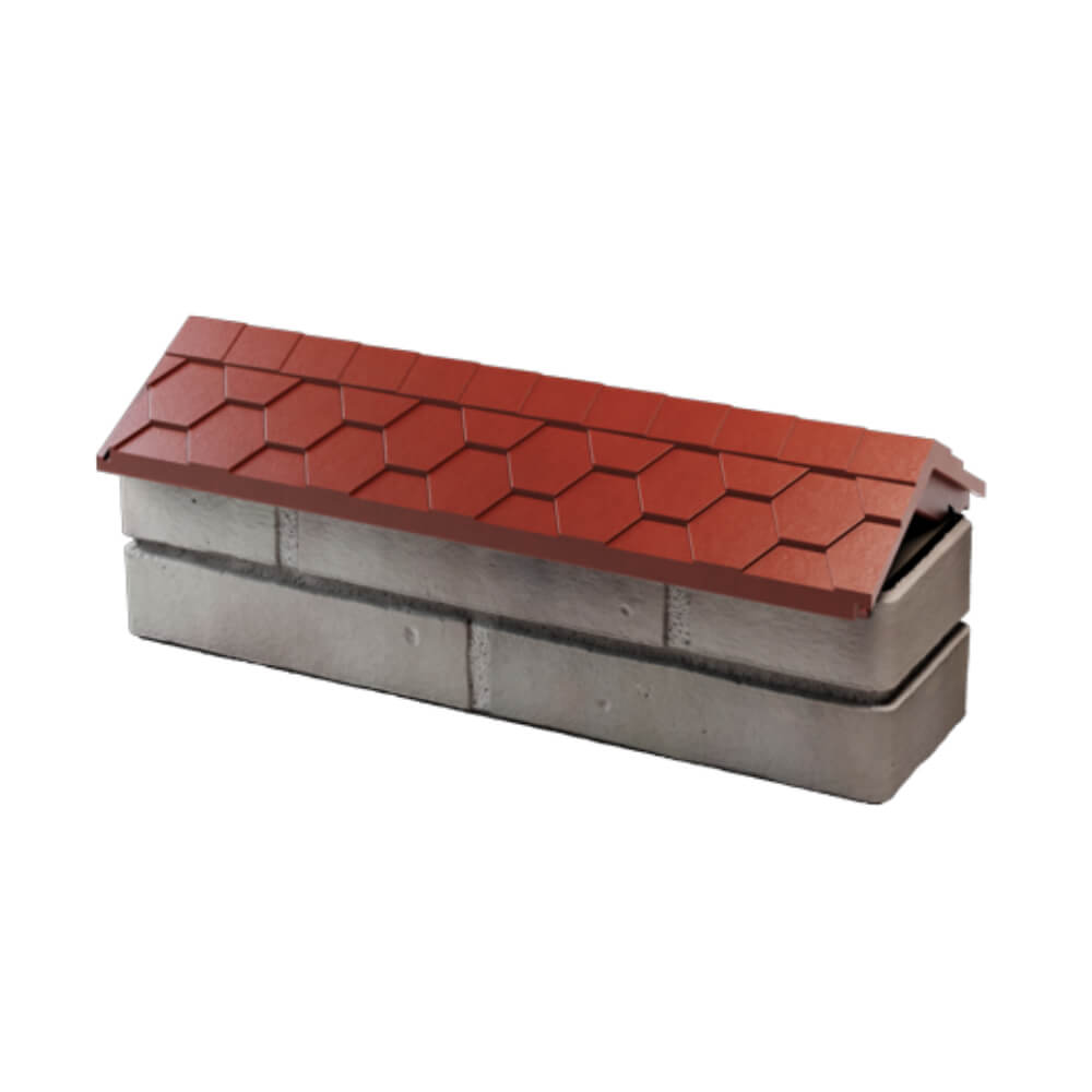 Парапет Zking Эверест Красный с посадкой на 0.5 кирпича (130мм) в Великом Новгороде фото