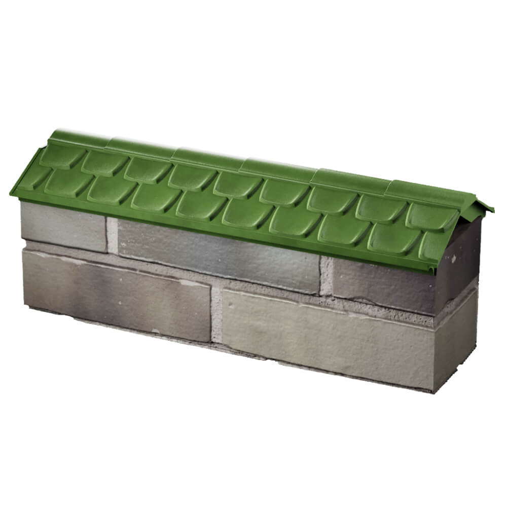 Парапет Zking Эльбрус Зеленый с посадкой на 0.5 кирпича (130мм) в Великом Новгороде фото