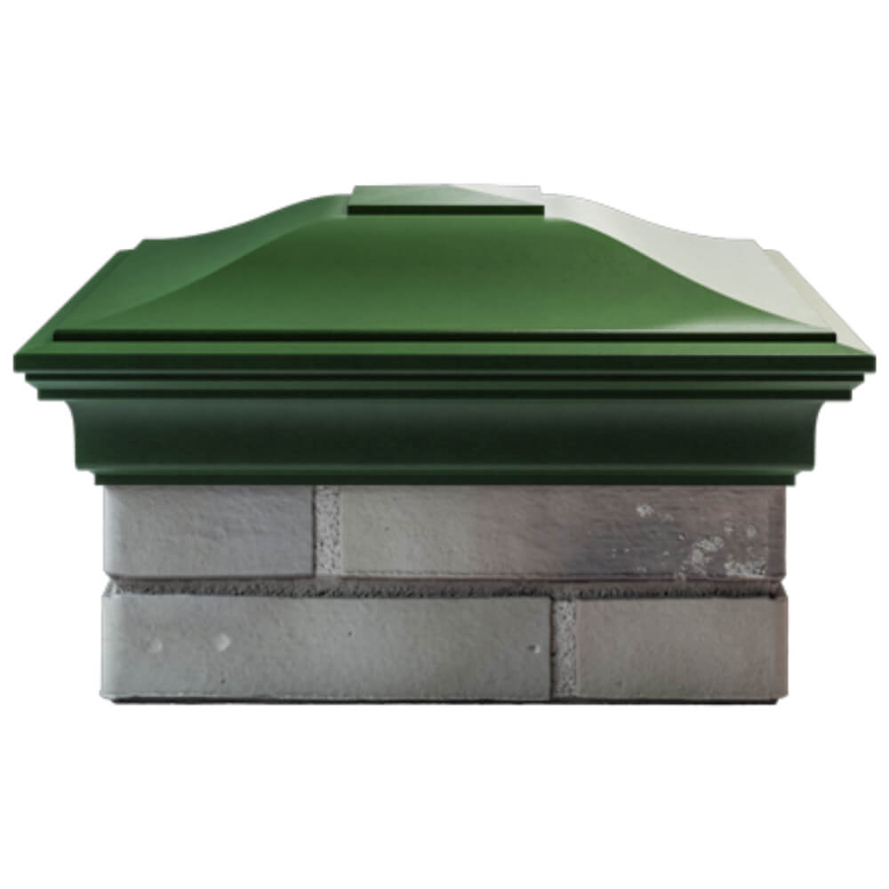 Колпак Zking Монблан Зеленый на столб 1.5х1.5 кирпича (385х385мм) Великий Новгород фото