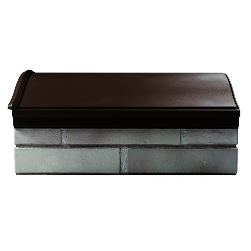 Парапет Zking Монблан Коричневый посадка на 1.5 кирпича (355/385мм) в Великом Новгороде фото