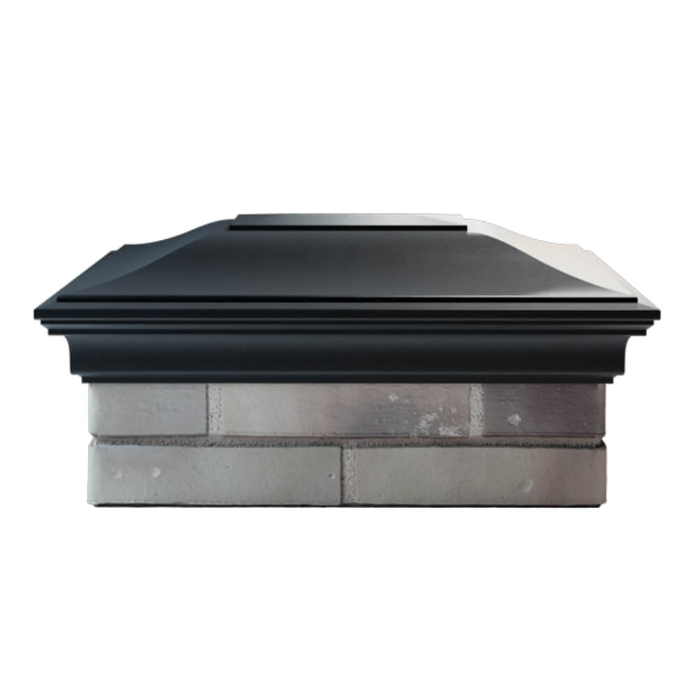 Колпак Zking Монблан Черный на столб 2х1.5 кирпича (515х385мм) в Великом Новгороде фото