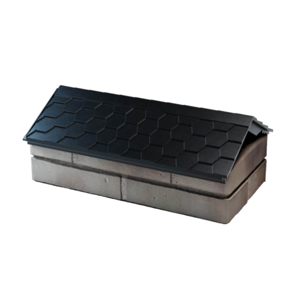 Парапет Zking Эверест Черный с посадкой на 1 кирпич (200/225/255мм) в Великом Новгороде фото