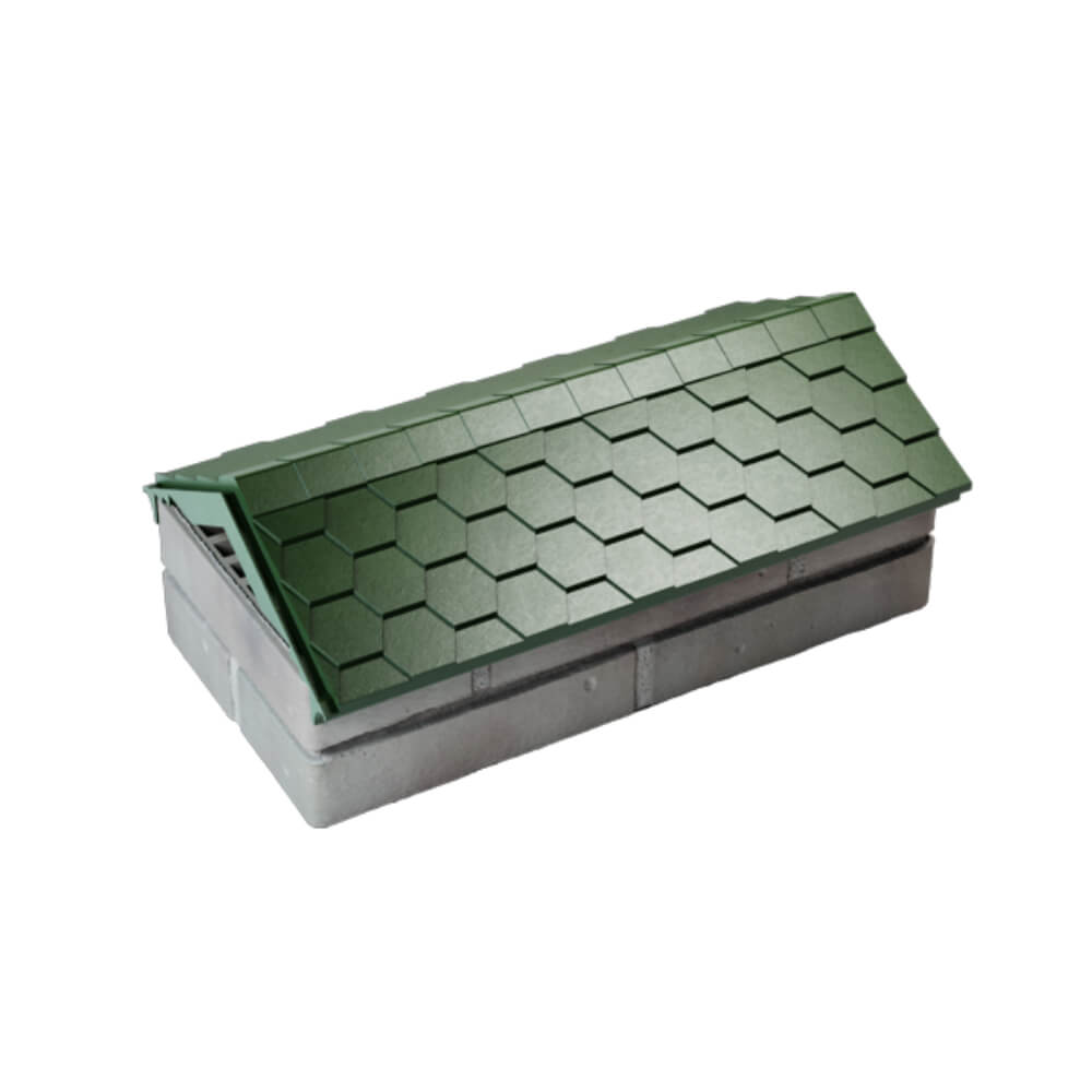 Парапет Zking Эверест Зеленый с посадкой на 1 кирпич (200/225/255мм) в Великом Новгороде фото