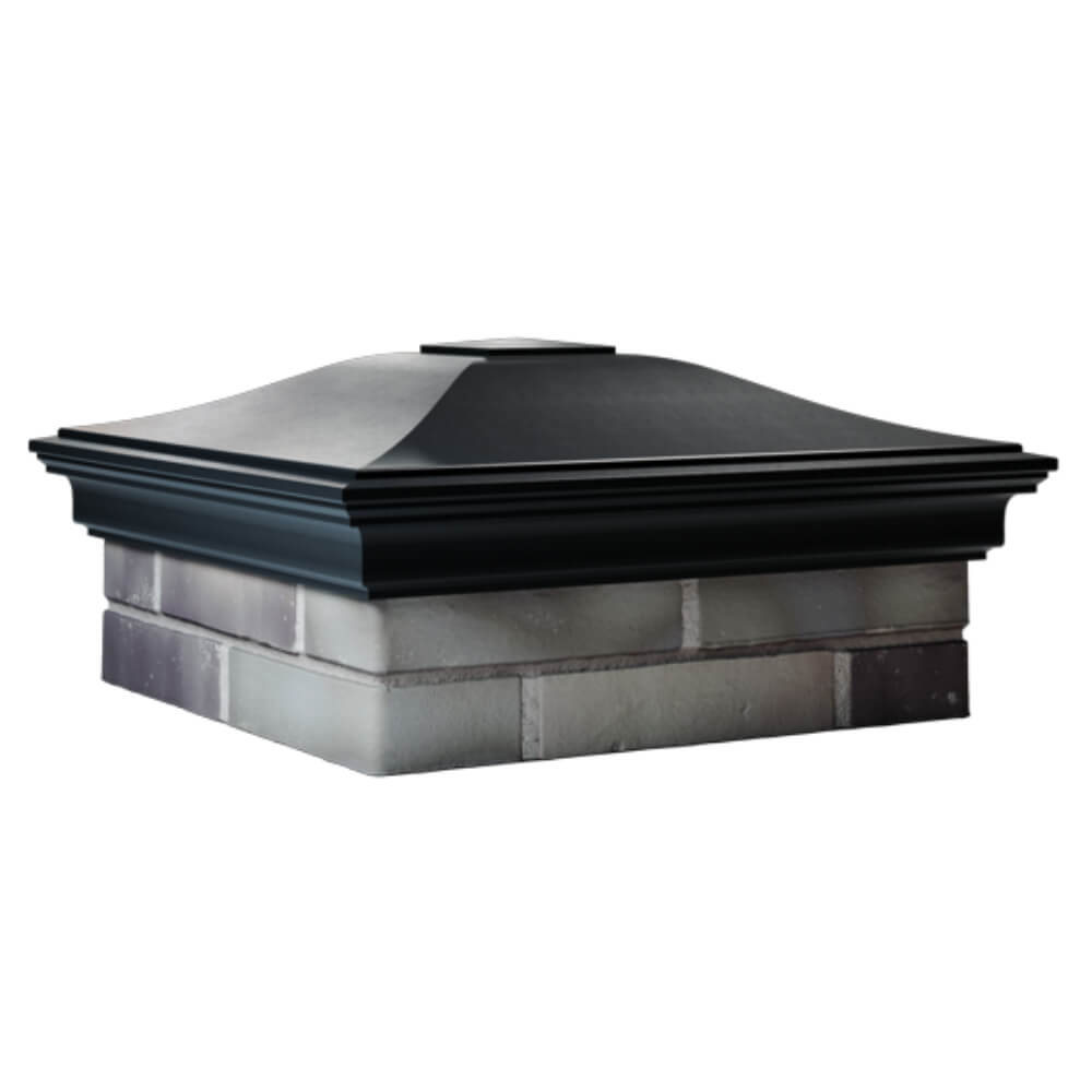 Колпак Zking Монблан Черный на столб 2х2 кирпича (515х515мм) в Великом Новгороде фото