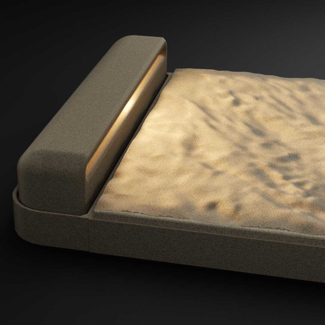 LED Светильник для шаговой плиты STONE Светлая Галька 330х75х98мм Великий Новгород фото