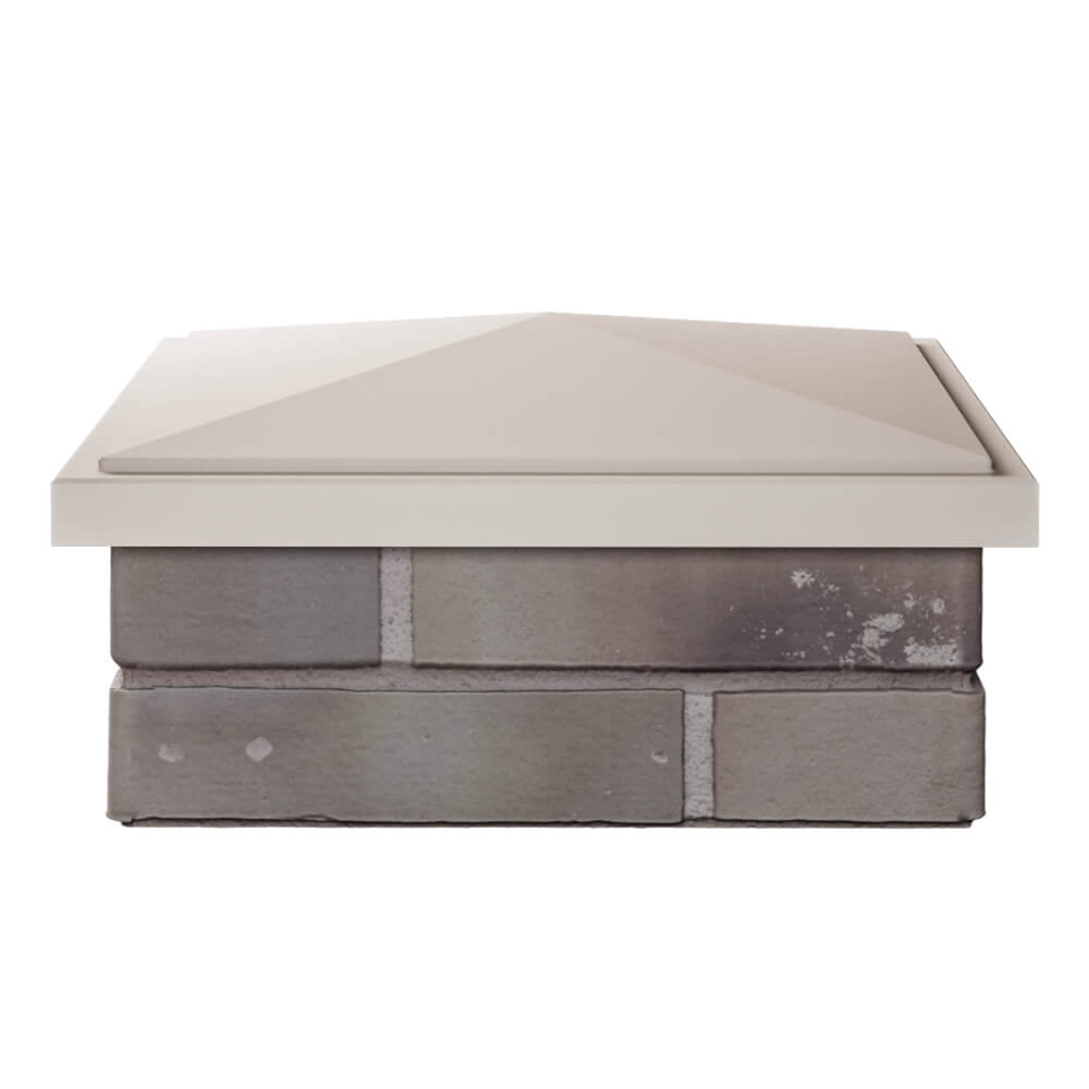 Колпак Zking БонаМоно Бежевый на столб 1.5х1.5 кирпича (385х385, 400х400мм) Великий Новгород фото