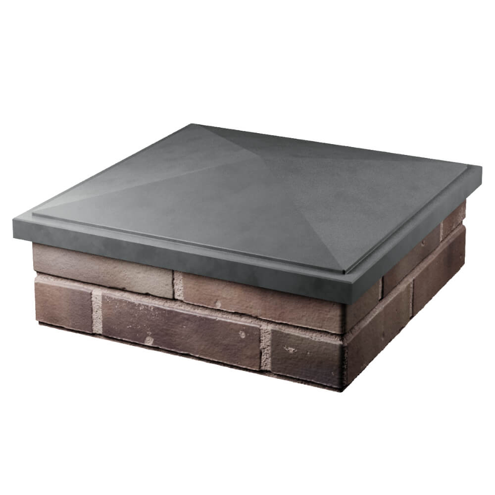 Колпак Zking БонаМоно Серый на столб 2х2 кирпича (515х515, 530х530мм) в Великом Новгороде фото