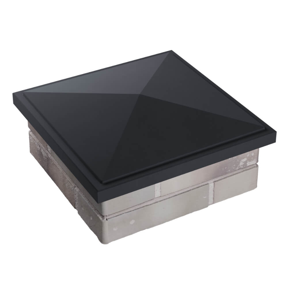 Колпак Zking БонаМоно Серый на столб 1.5х1.5 кирпича (385х385, 400х400мм) в Великом Новгороде фото