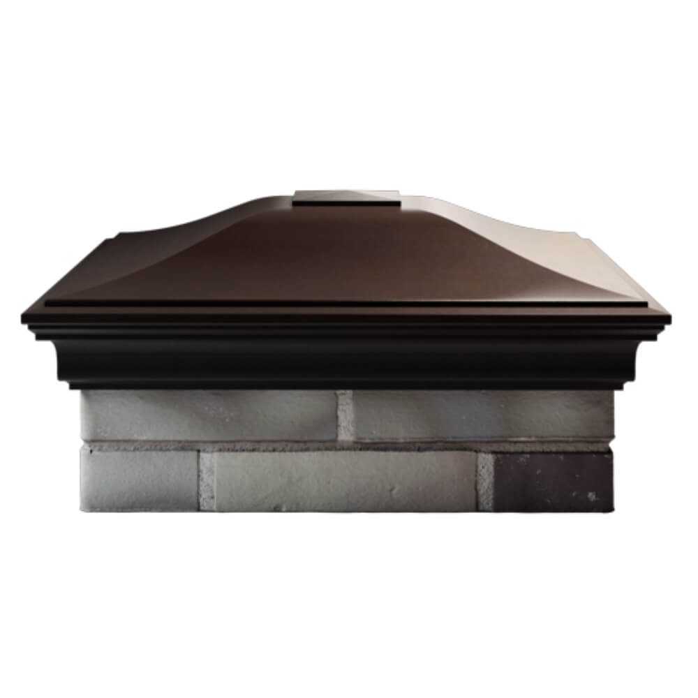 Колпак Zking Монблан Коричневый на столб 2х2 кирпича (515х515мм) в Великом Новгороде фото