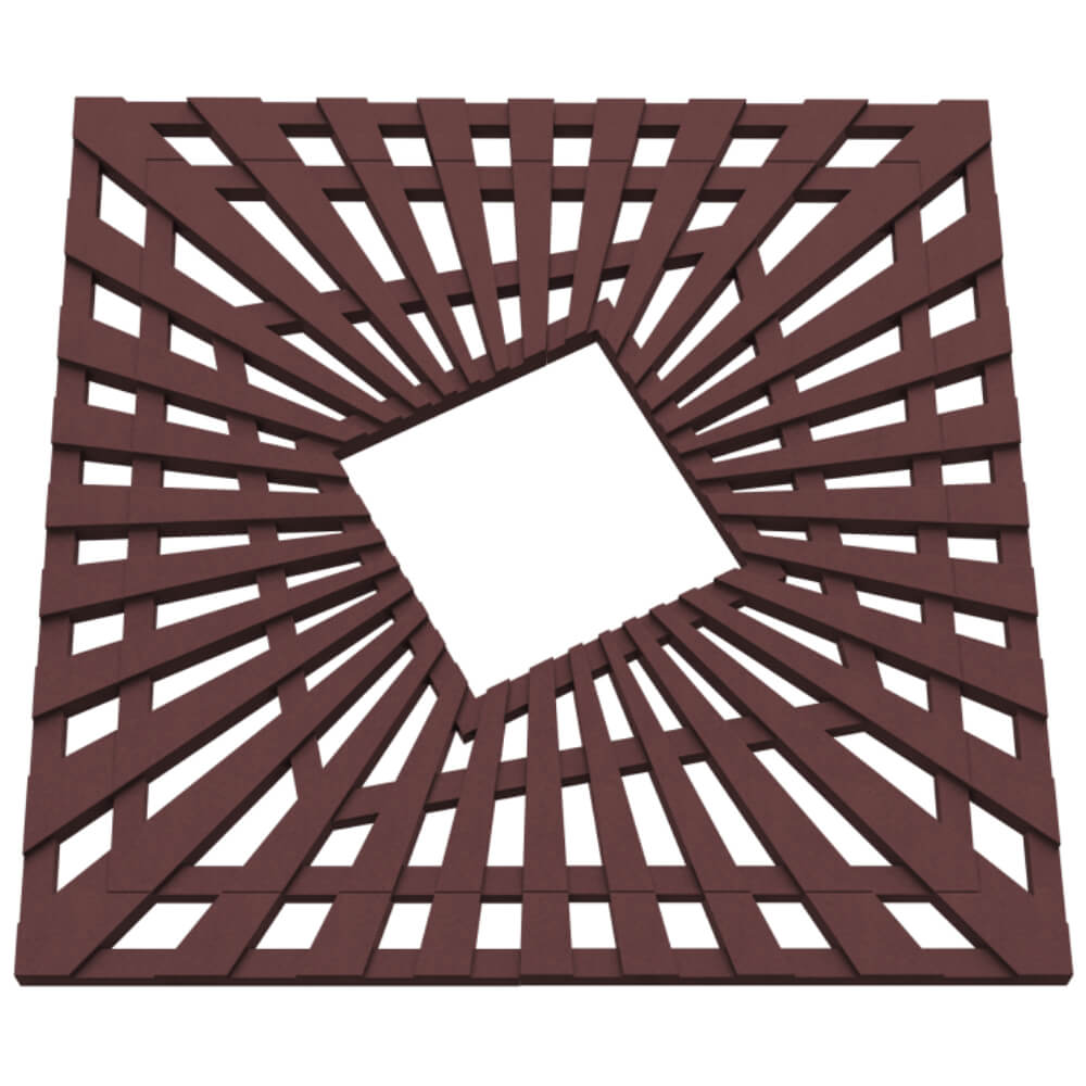 Приствольная решетка для дерева ZKING ATMOSPHERE 1.2х1.2м Коричневая в Великом Новгороде фото