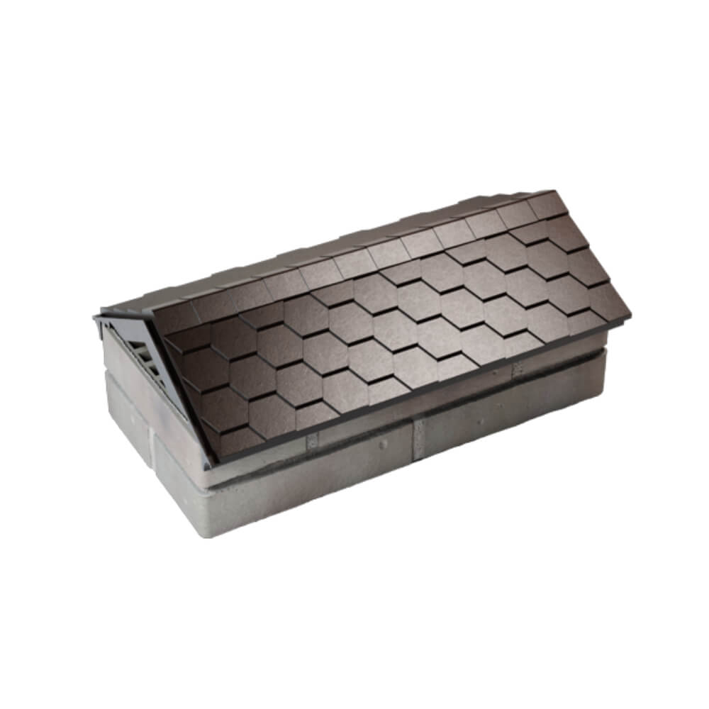 Парапет Zking Эверест Коричневый с посадкой на 1 кирпич (200/225/255мм) в Великом Новгороде фото