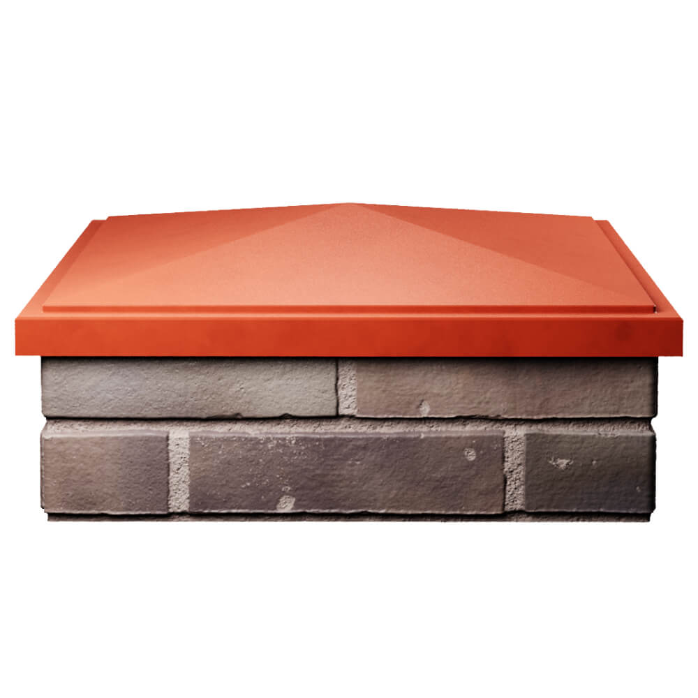 Колпак Zking БонаМоно Красный на столб 2х2 кирпича (515х515, 530х530мм) Великий Новгород фото