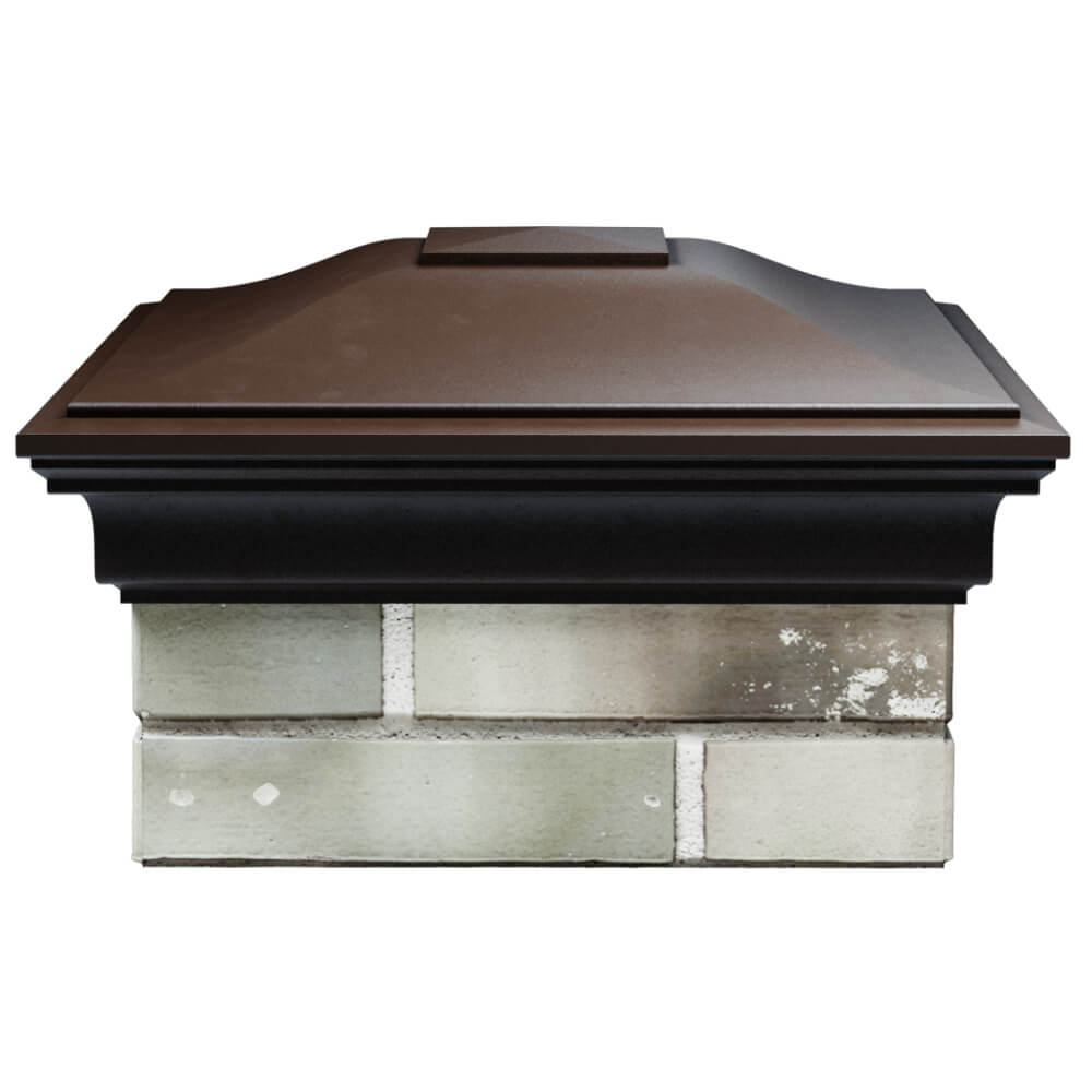 Колпак Zking Монблан Коричневый на столб 1.5х1.5 кирпича (385х385мм) Великий Новгород фото