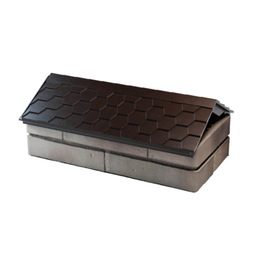 Парапет Zking Эверест Коричневый с посадкой на 1 кирпич (200/225/255мм) в Великом Новгороде фото