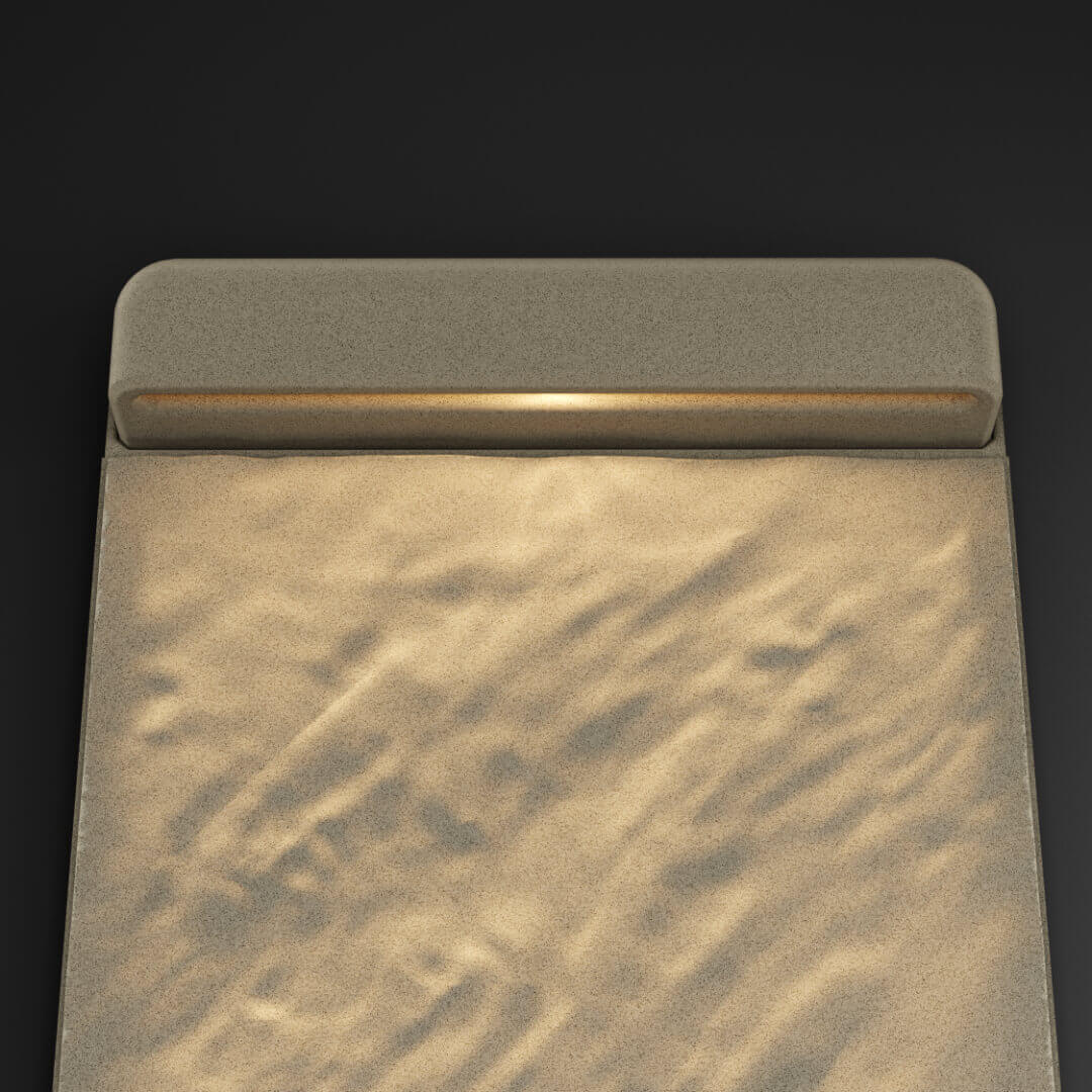 LED Светильник для шаговой плиты STONE Светлая Галька 330х75х98мм в Великом Новгороде фото