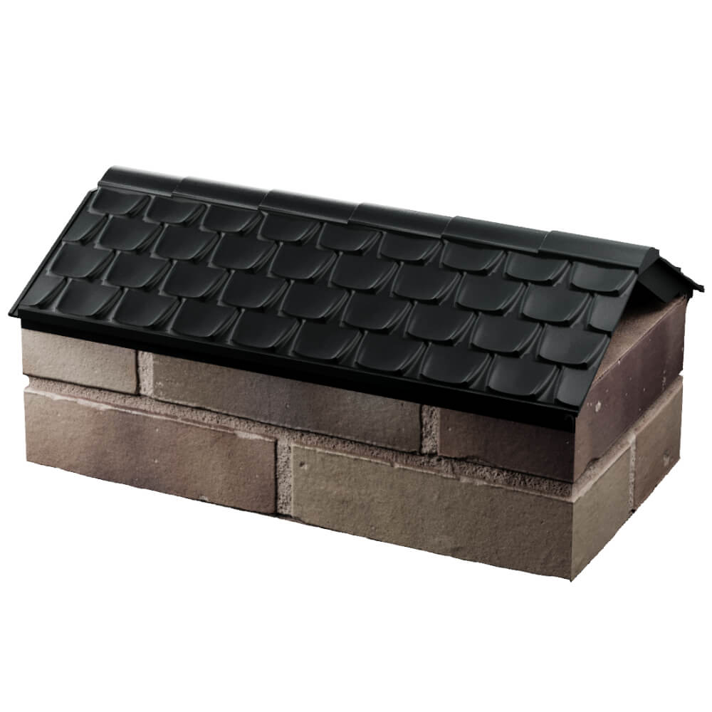 Парапет Zking Эльбрус Черный с посадкой на 1 кирпич (255мм) в Великом Новгороде фото