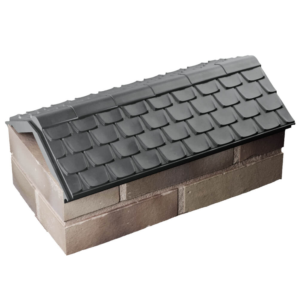 Парапет Zking Эльбрус Серый с посадкой на 1 кирпич (255мм) в Великом Новгороде фото