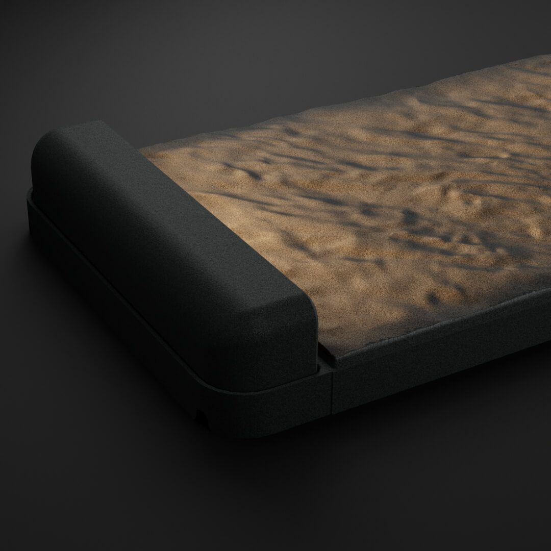 LED Светильник для шаговой плиты STONE Графитовый Серый 330х75х98мм в Великом Новгороде фото