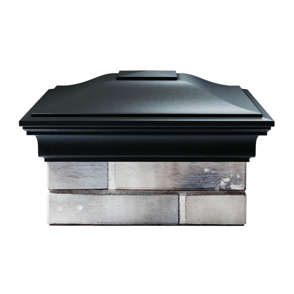 Колпак Zking Монблан Черный на столб 1.5х1.5 еврокирпича 0.7НФ (355х355мм) Великий Новгород фото