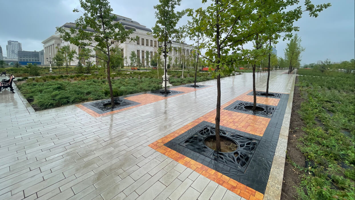 Приствольная решетка для дерева ZKING CRUST 1.2х1.2м Черная в Великом Новгороде фото