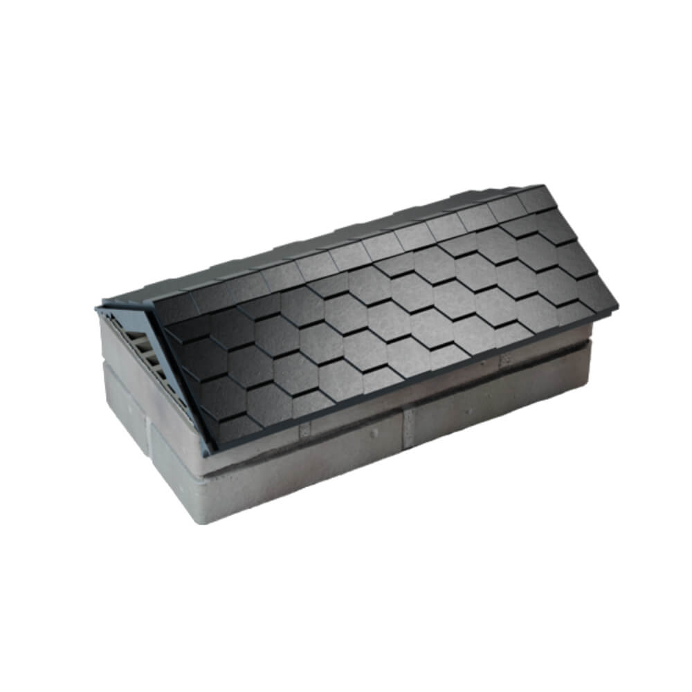 Парапет Zking Эверест Черный с посадкой на 1 кирпич (200/225/255мм) в Великом Новгороде фото