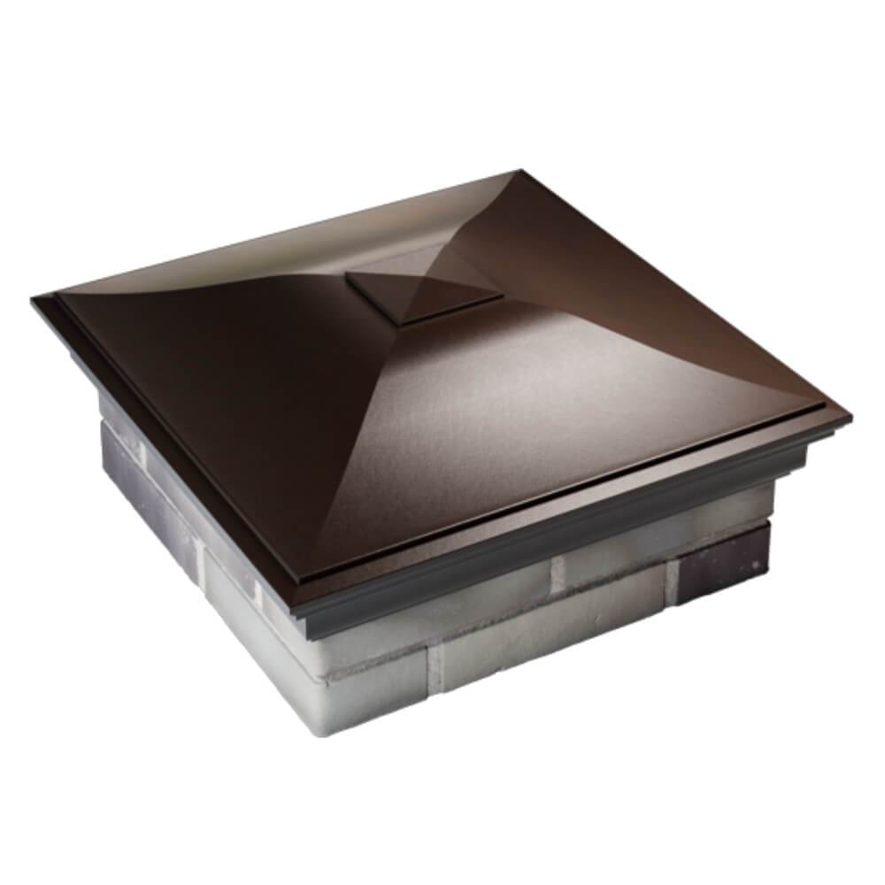 Колпак Zking Монблан Коричневый на столб 2х2 кирпича (515х515мм) Великий Новгород фото