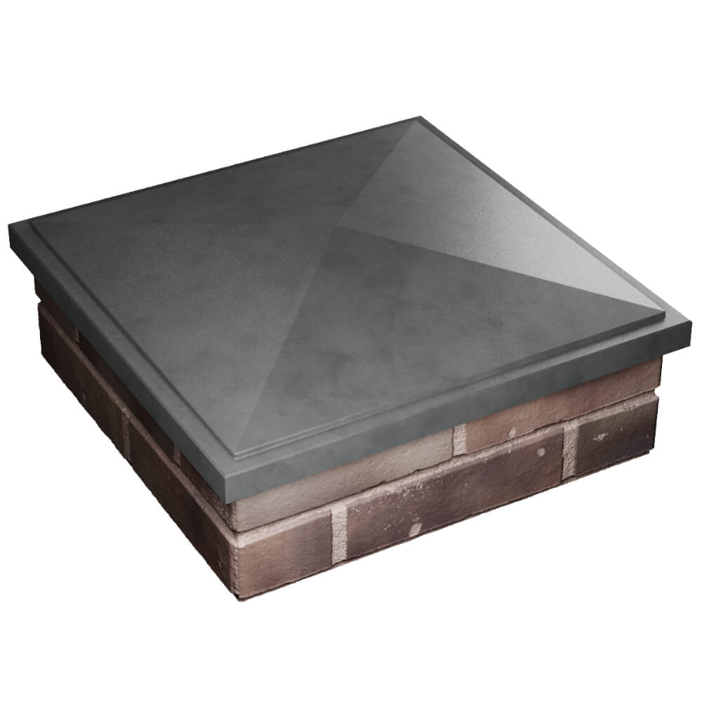 Колпак Zking БонаМоно Серый на столб 2х2 кирпича (515х515, 530х530мм) в Великом Новгороде фото