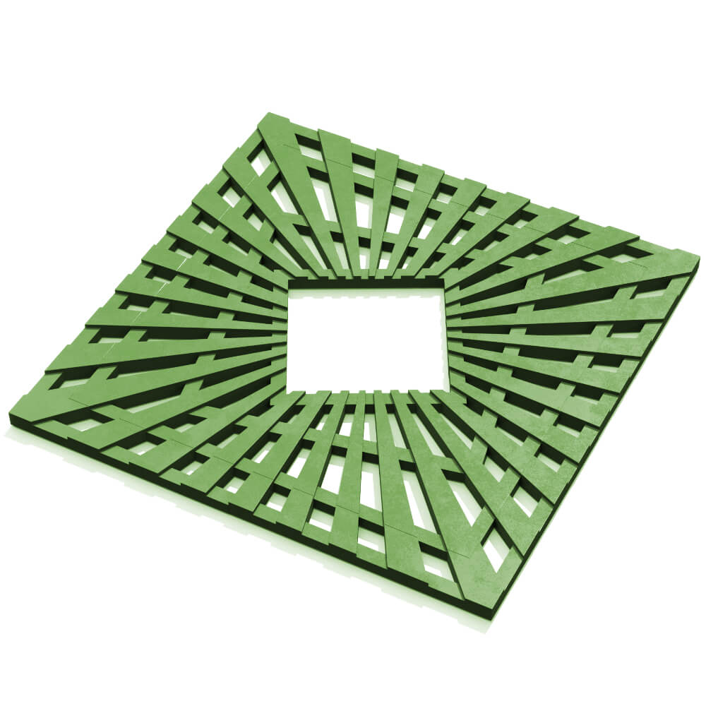 Приствольная решетка для дерева ZKING ATMOSPHERE 1.2х1.2м Зеленая в Великом Новгороде фото