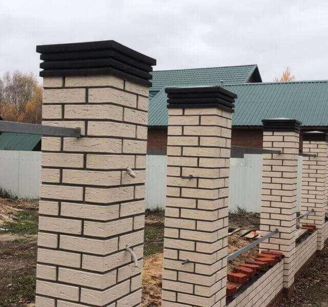 Колпак Zking Бона ХайТек Коричневый на столб 1.5х1.5 кирпича (385х385мм) в Великом Новгороде фото