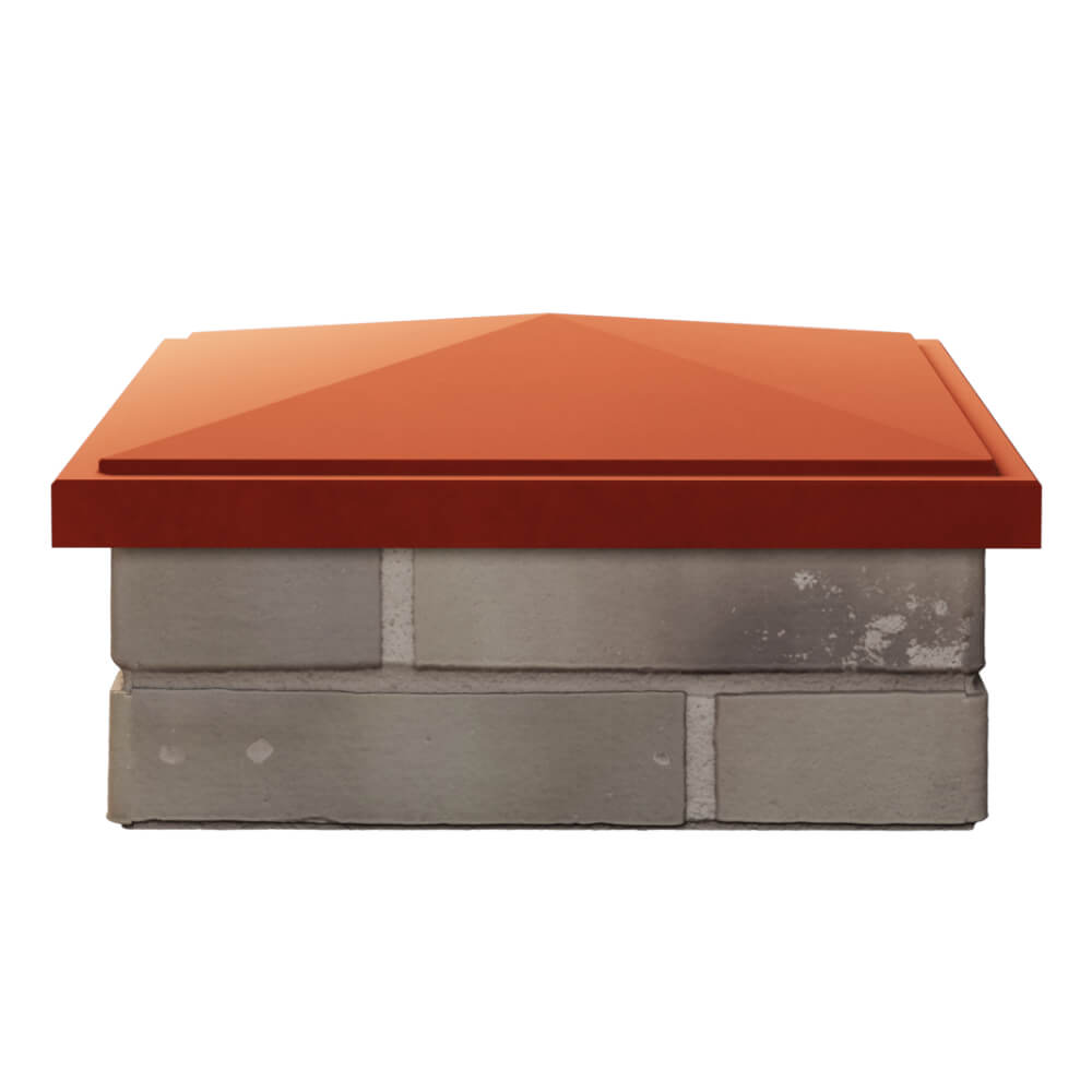 Колпак Zking БонаМоно Красный на столб 1.5х1.5 кирпича (385х385, 400х400мм) Великий Новгород фото