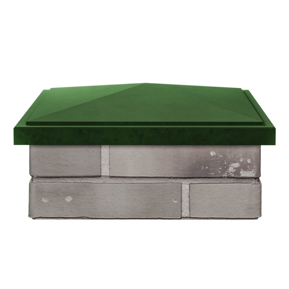 Колпак Zking БонаМоно Зеленый на столб 1.5х1.5 кирпича (385х385, 400х400мм) Великий Новгород фото