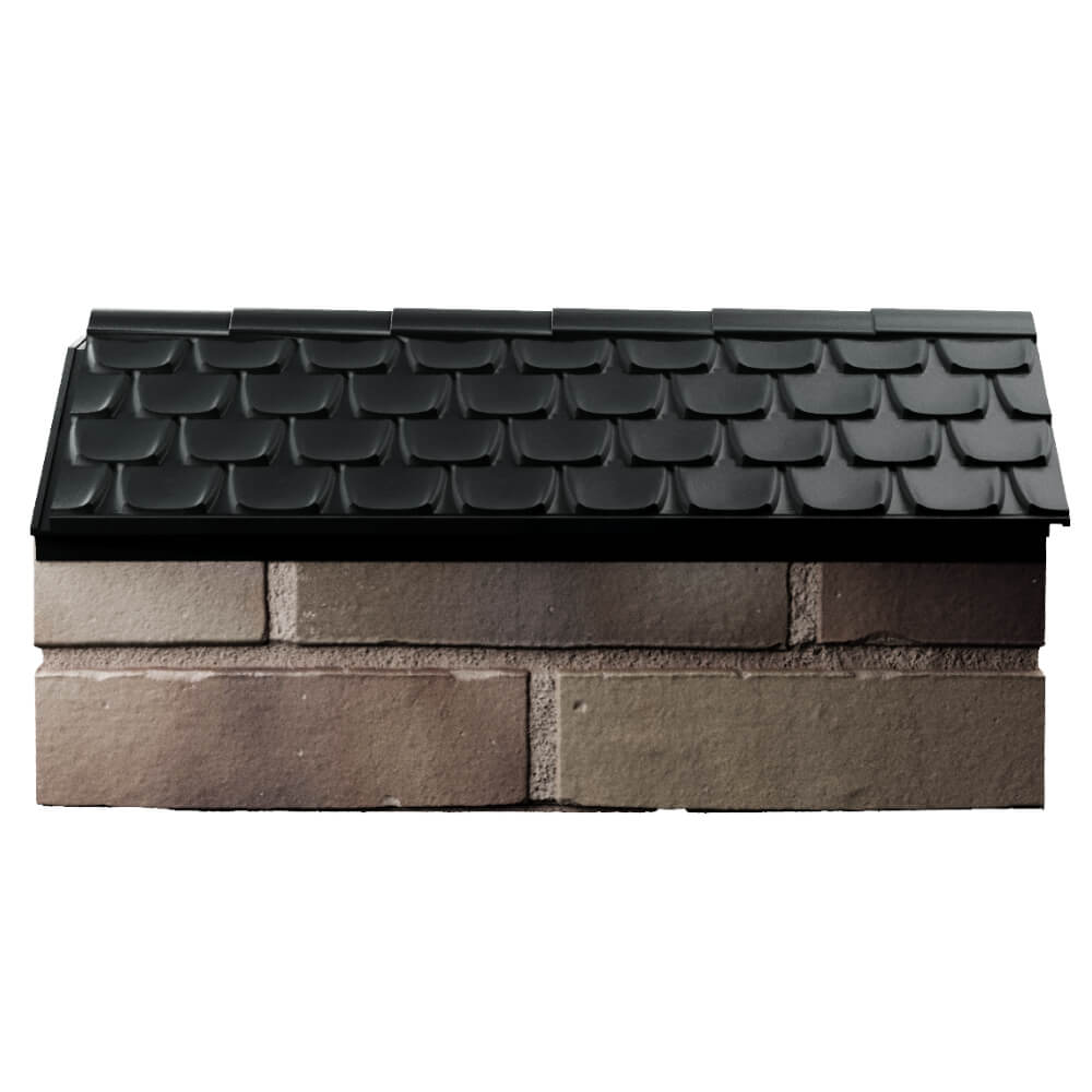 Парапет Zking Эльбрус Черный с посадкой на 1 кирпич (255мм) в Великом Новгороде фото