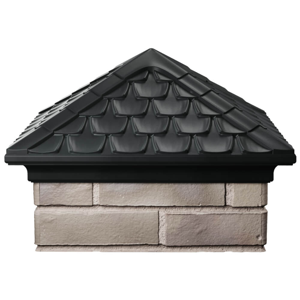 Колпак Zking Эльбрус Черный на столб 1.5х1.5 кирпича (385х385мм) Великий Новгород фото