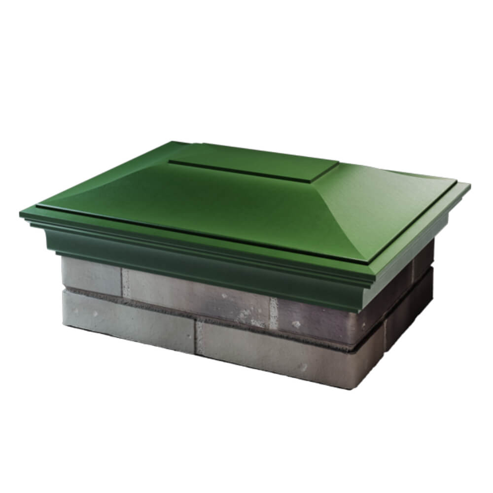 Колпак Zking Монблан Зеленый на столб 2х1.5 кирпича (515х385мм) в Великом Новгороде фото