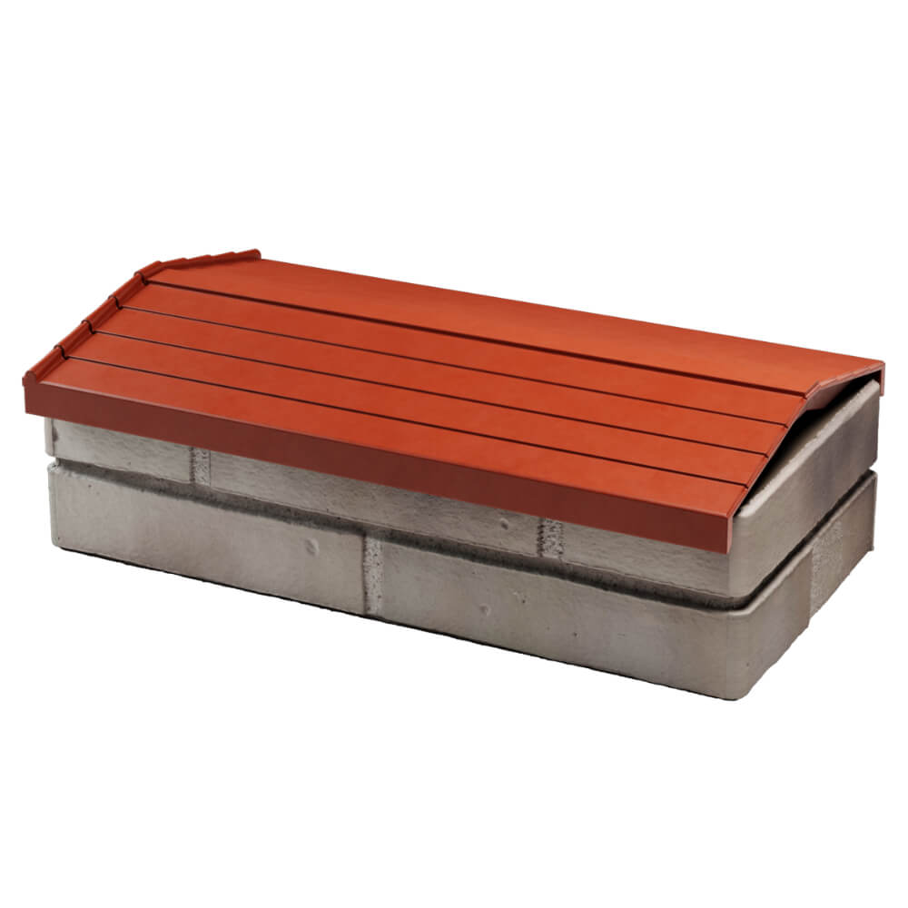 Парапет Zking Бона ХайТек Красный с посадкой на 1 кирпич (200/225/255мм) в Великом Новгороде фото